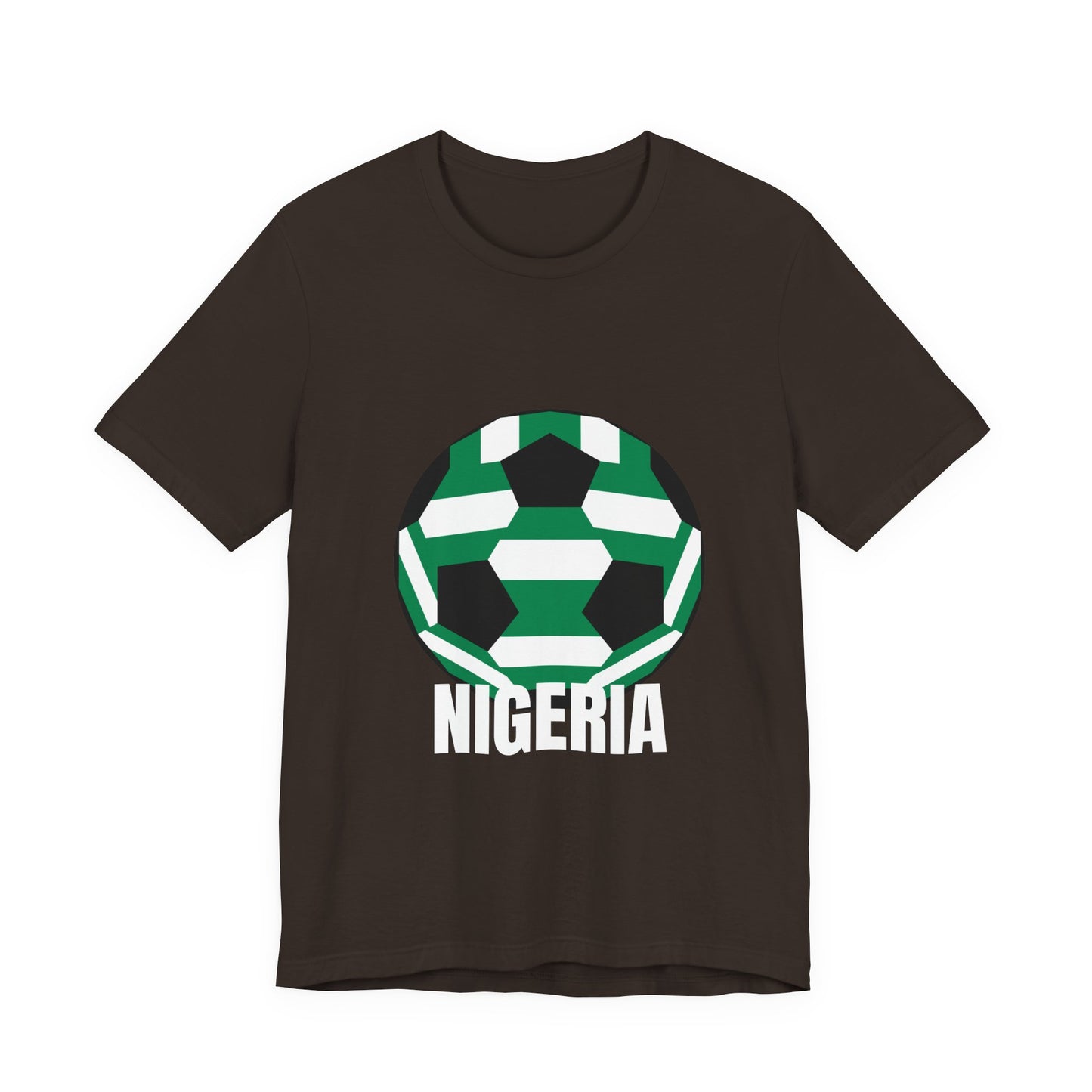 Nigeria Fan Specialty Soccer Ball Design T Shirt