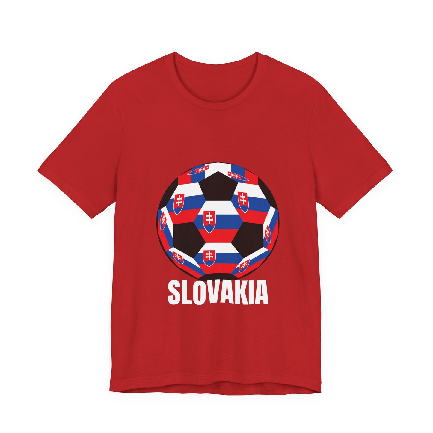 Slovakia Fan Specialty Soccer Ball Design T Shirt