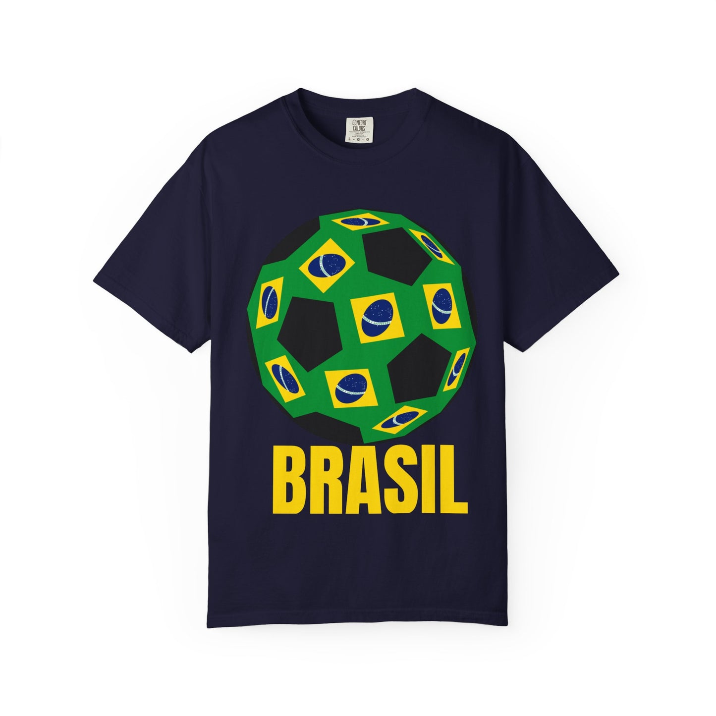 Brasil Fan Specialty Soccer Ball Design T Shirt