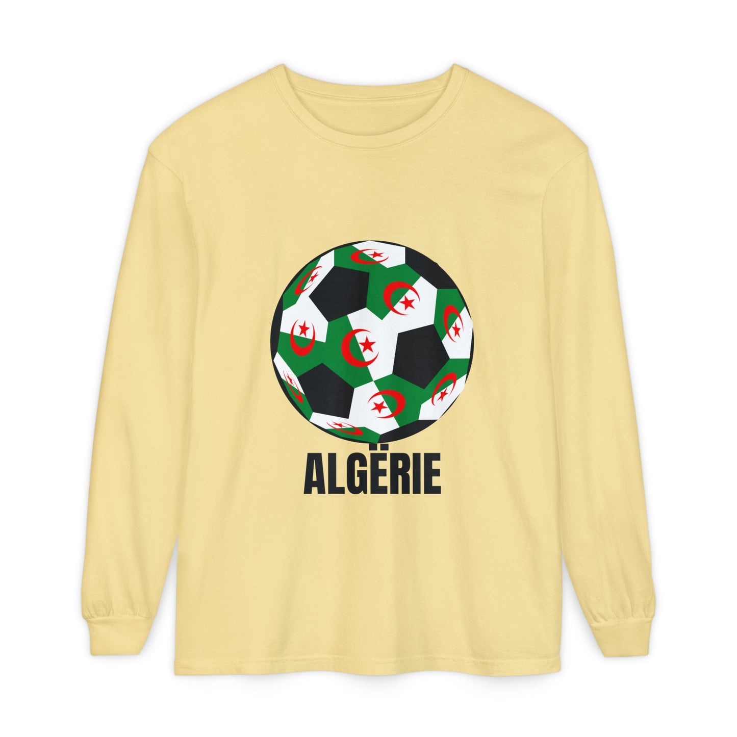 ALGËRIE Fan Specialty Soccer Ball Design T Shirt