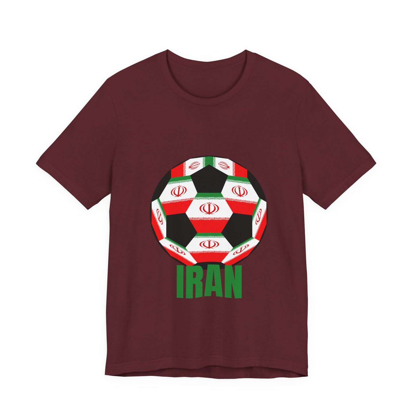 Iran Fan Specialty Soccer Ball Design T Shirt