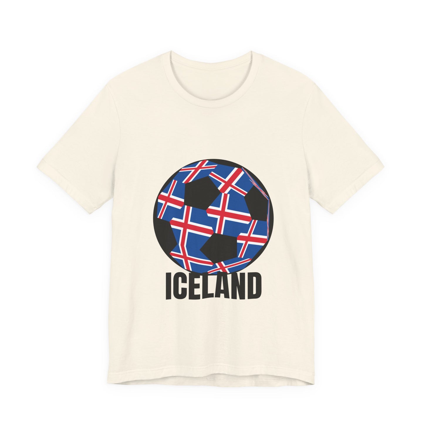 Iceland Fan Specialty Soccer Ball Design T Shirt