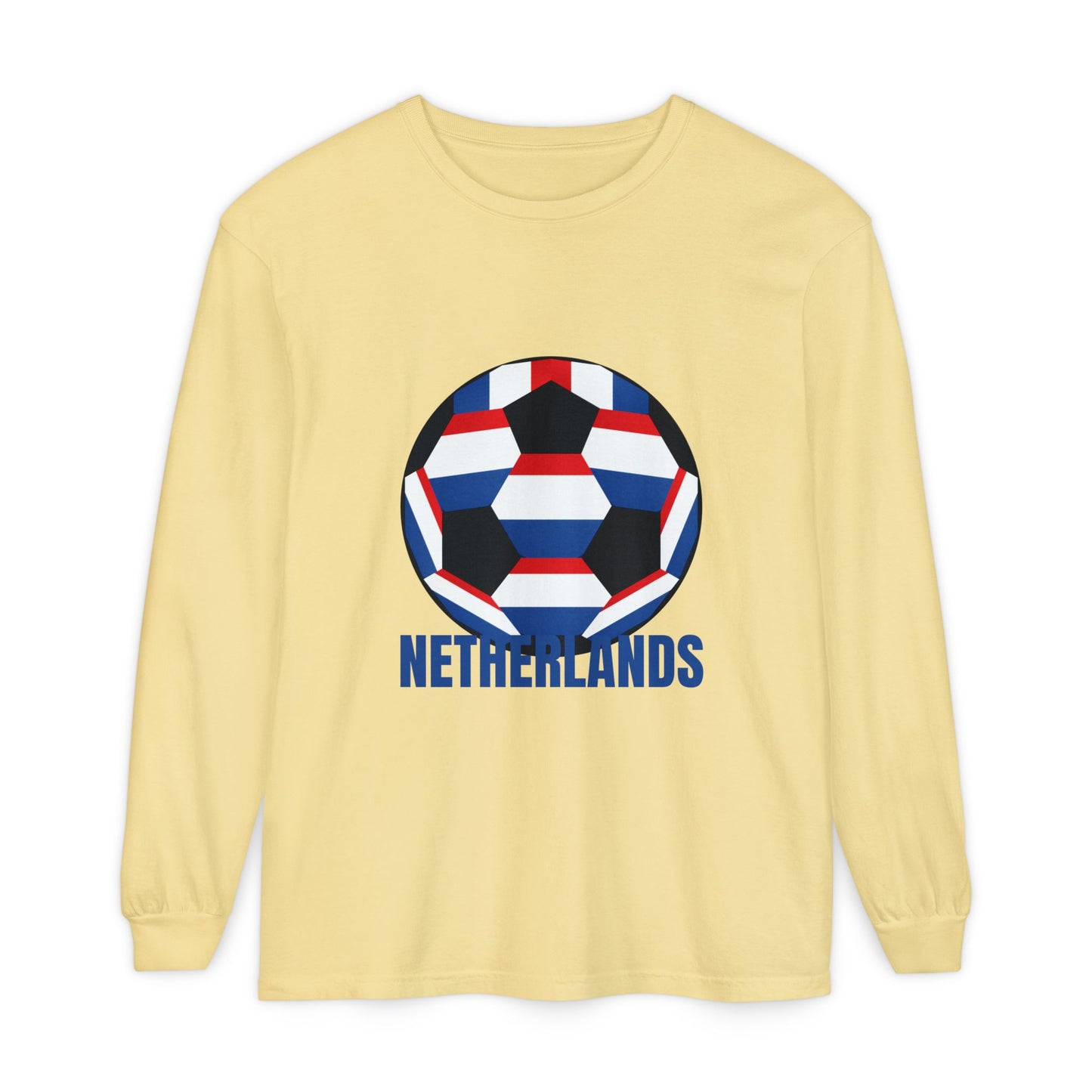Netherlands Fan Specialty Soccer Ball Long Sleeve Tee