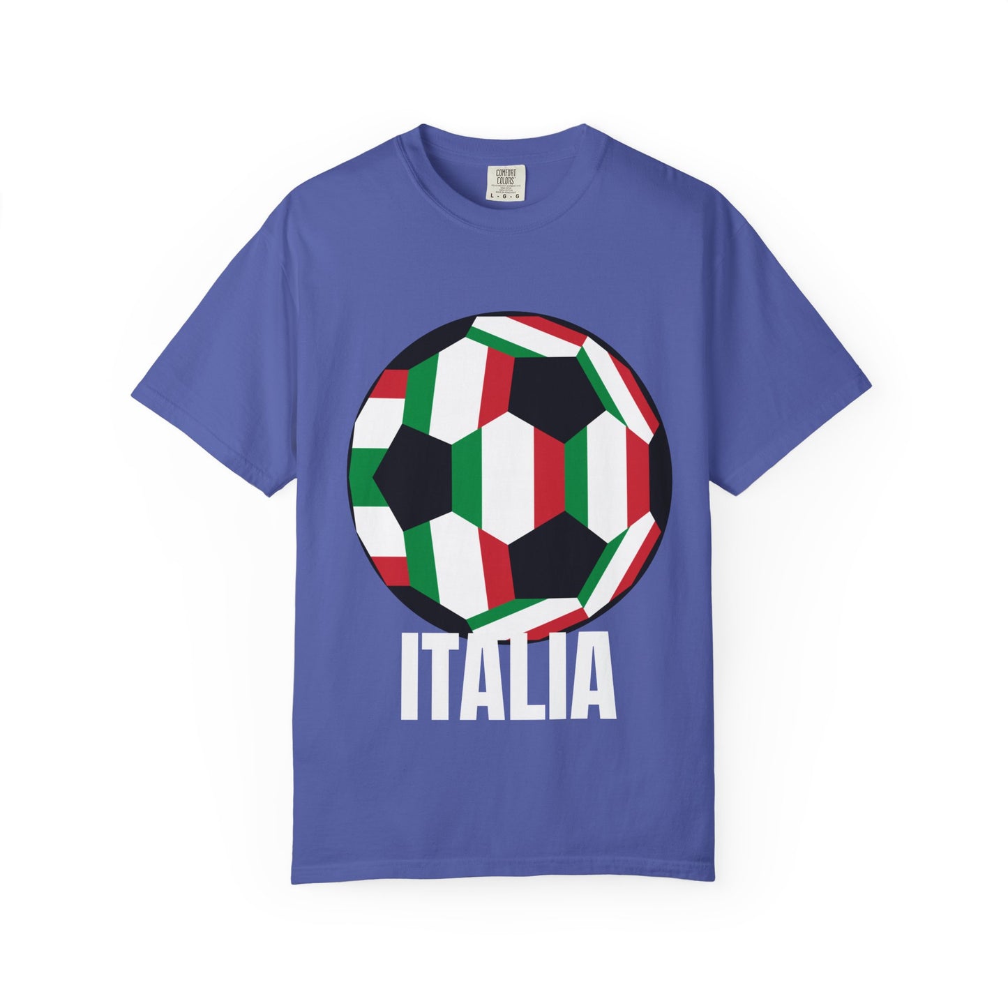 Italia Fan Specialty Soccer Ball Design T Shirt