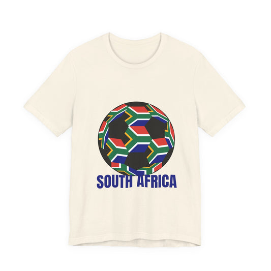 South Africa Fan Specialty Soccer Ball Design T Shirt