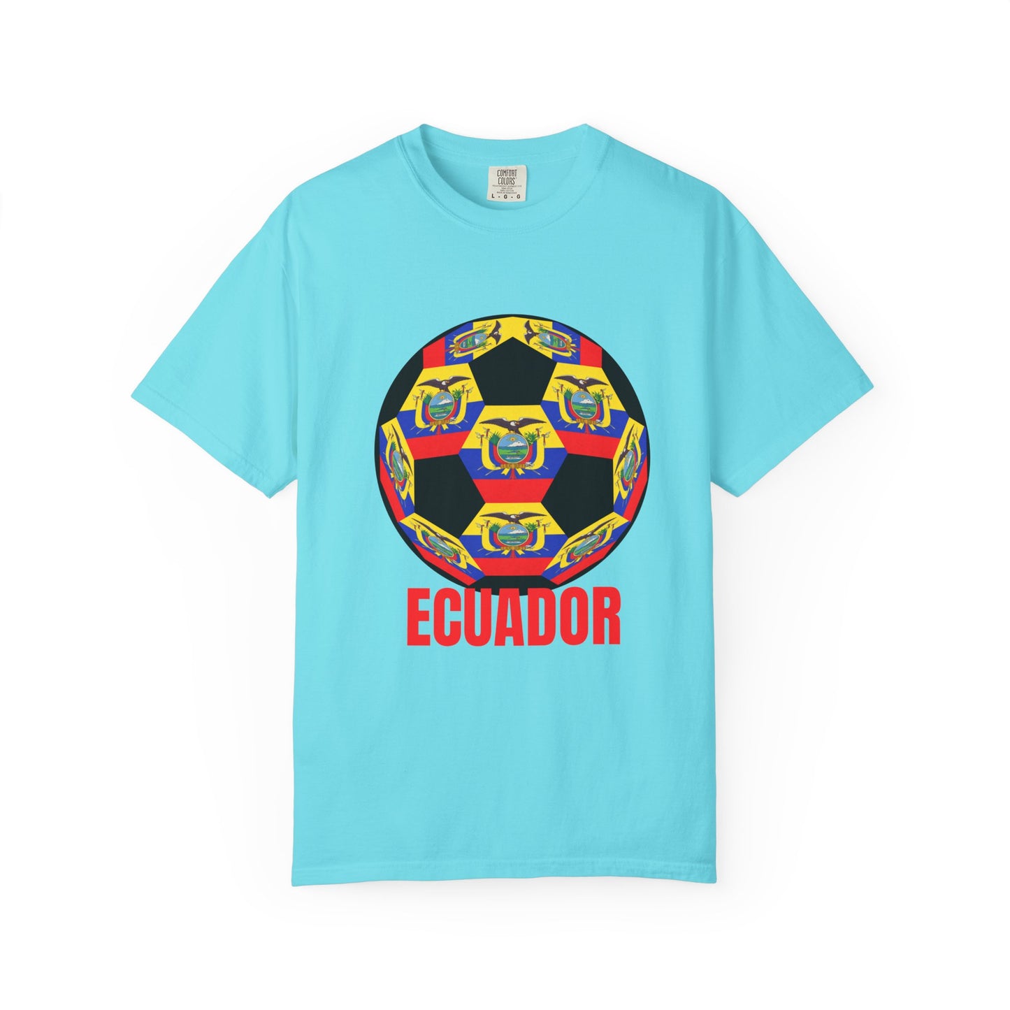 Ecuador Fan Specialty Soccer Ball Design T Shirt