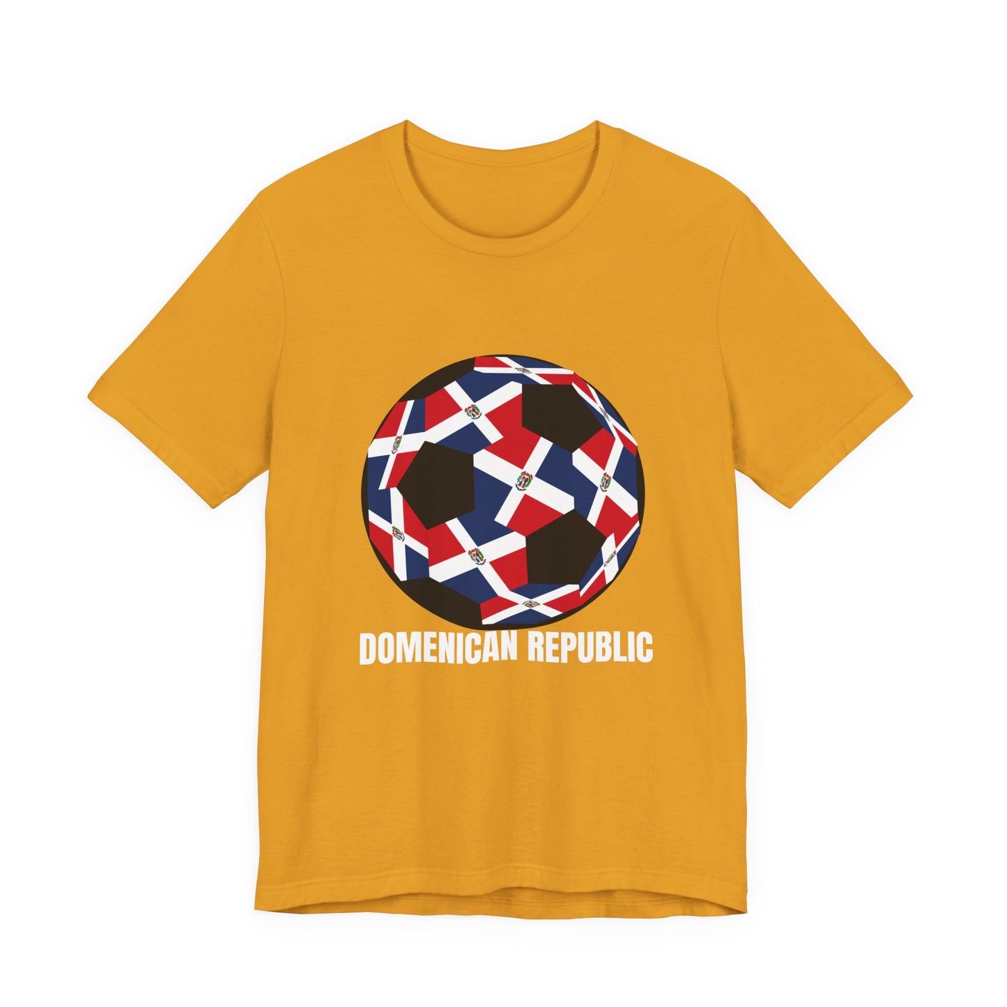 Domenican Republic Fan Specialty Soccer Ball Design T Shirt