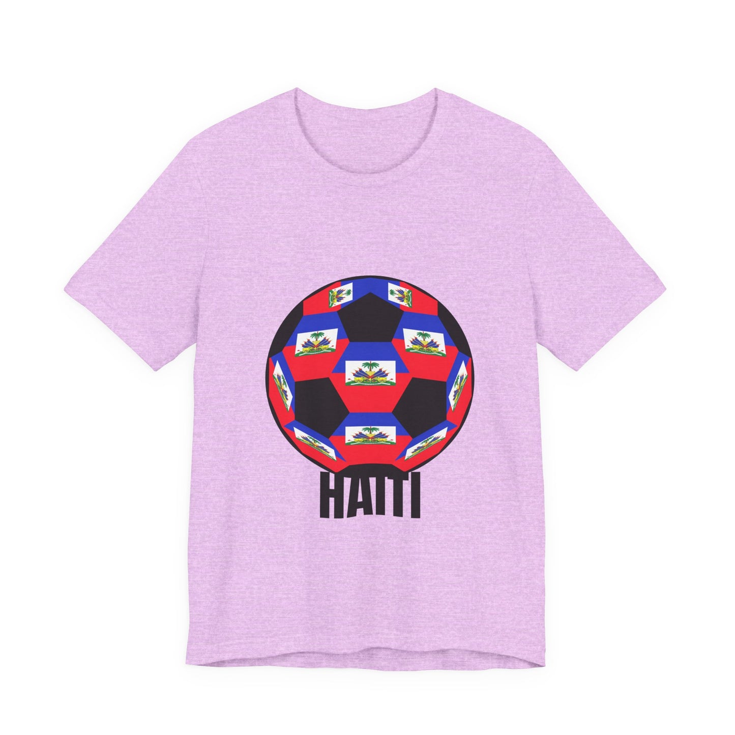 Haiti Fan Specialty Soccer Ball Design T Shirt