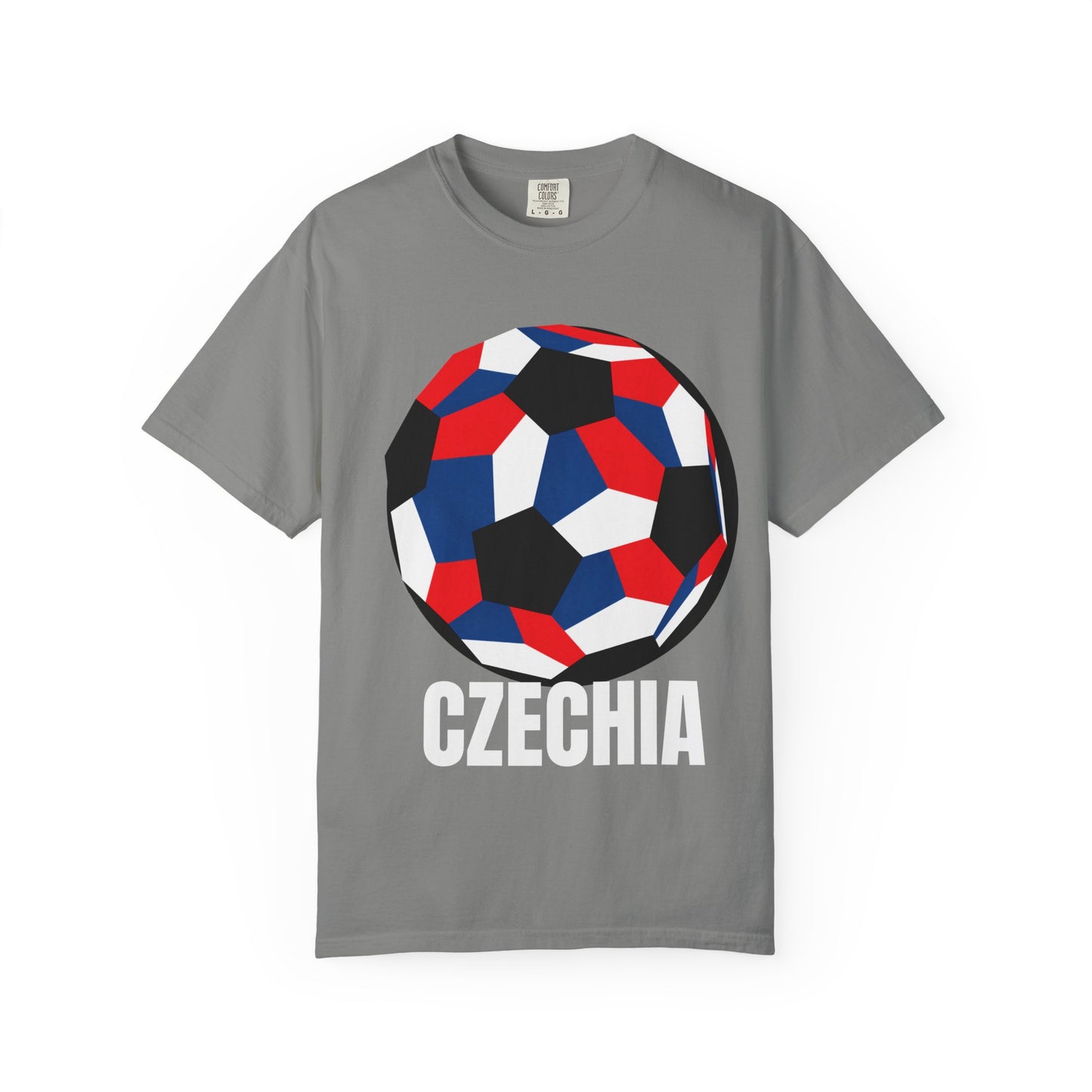 Czechia Fan Specialty Soccer Ball Design T Shirt