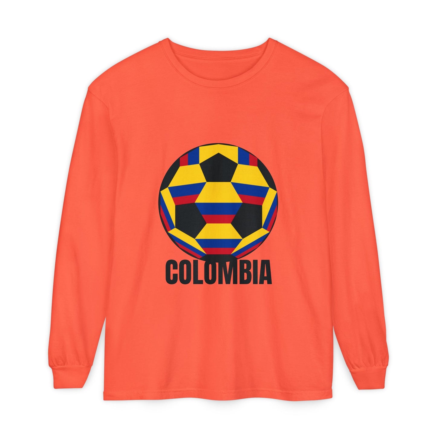 Columbia Fan Specialty Soccer Ball Design Long Sleeve Tee
