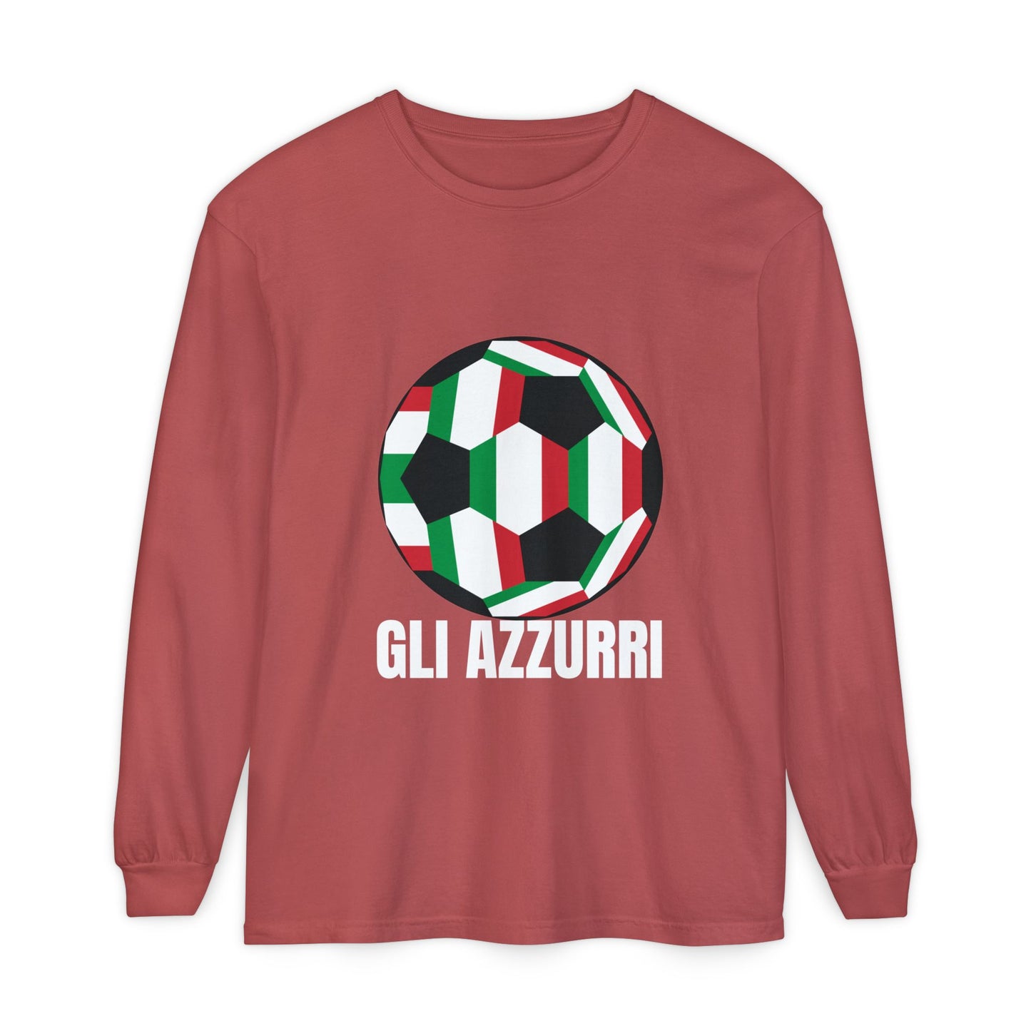 Gli Azzurri Fan Specialty Soccer Long Sleeve T-Shirt