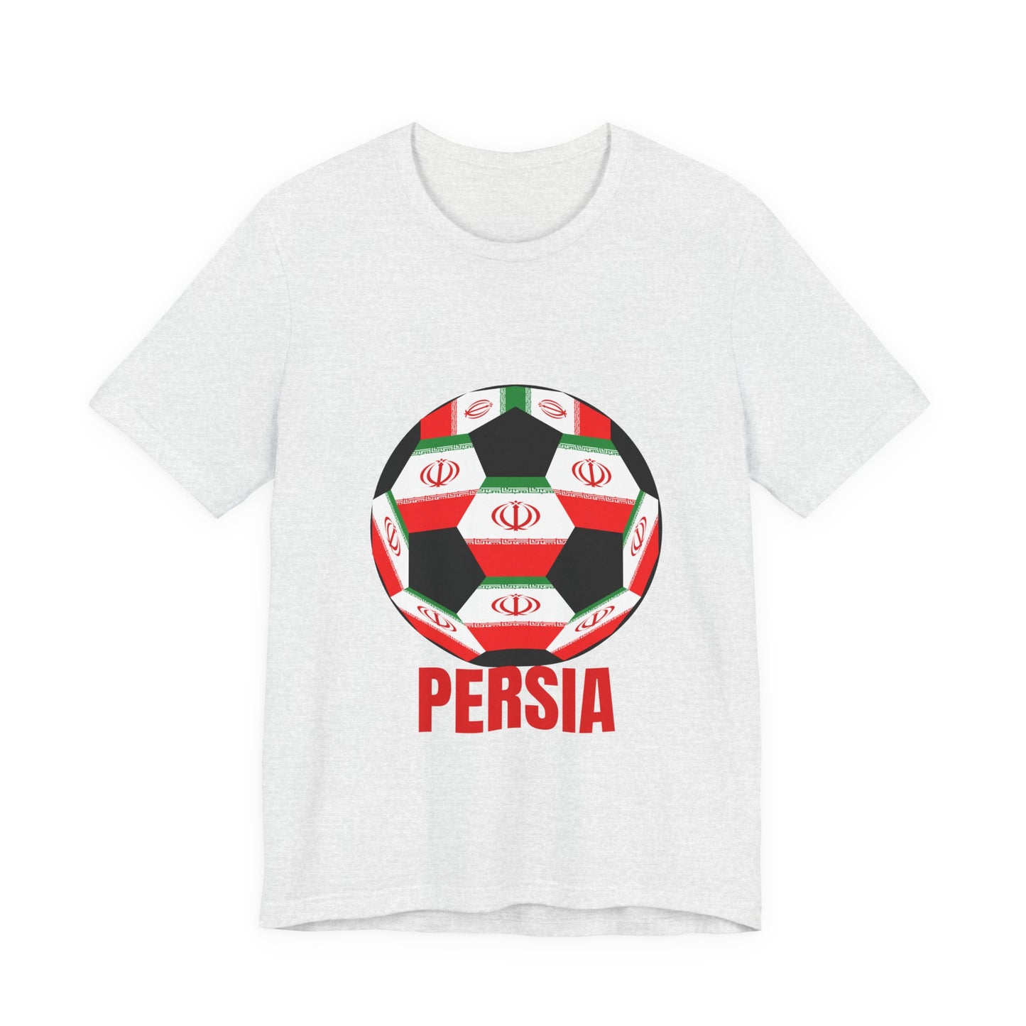 Persia Fan Specialty Soccer Ball Design T Shirt
