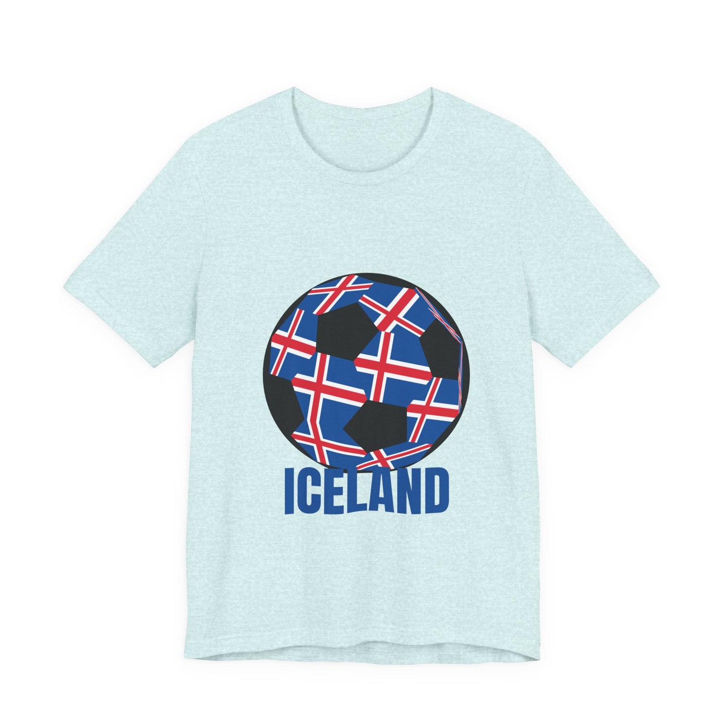 Iceland Fan Specialty Soccer Ball Design T Shirt