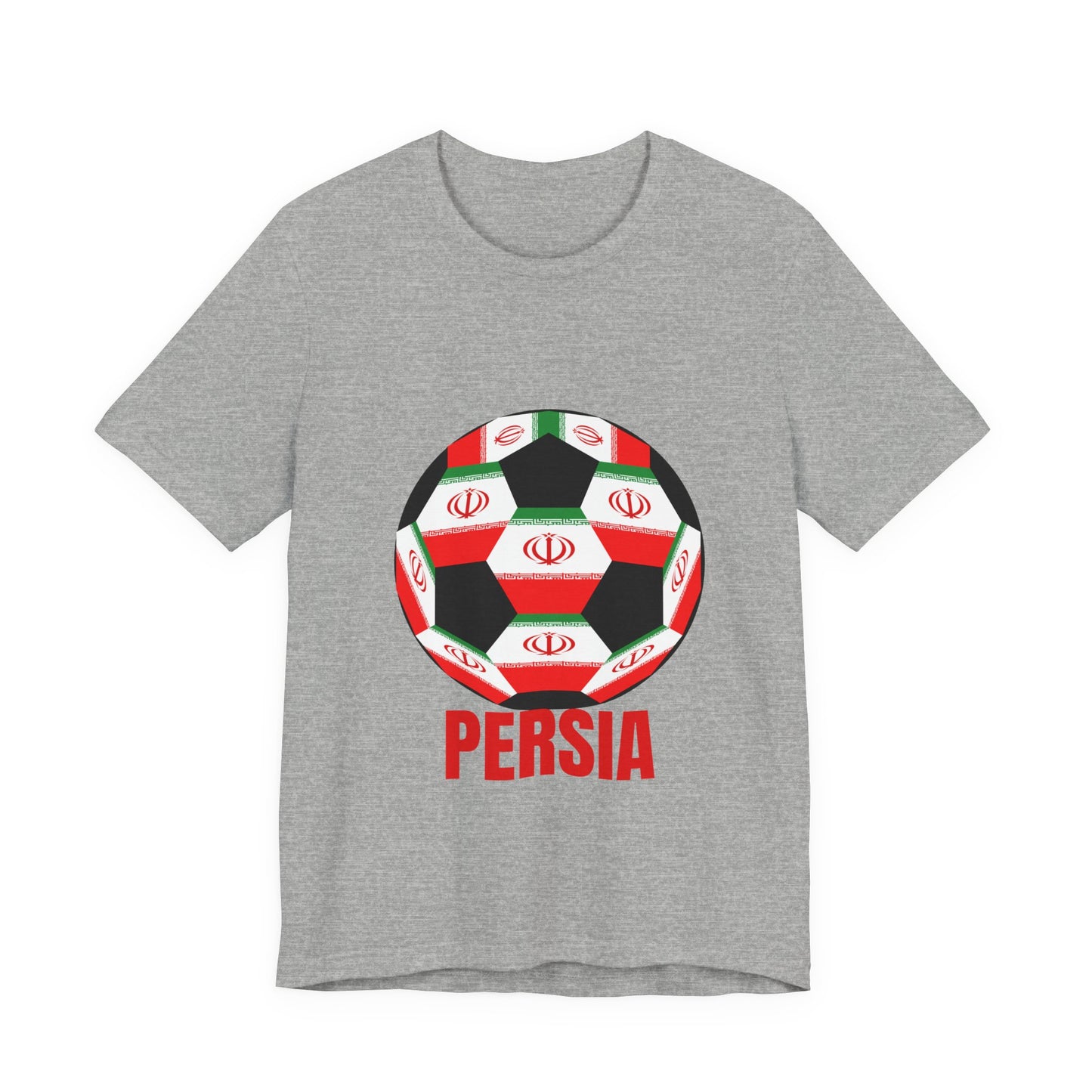 Persia Fan Specialty Soccer Ball Design T Shirt