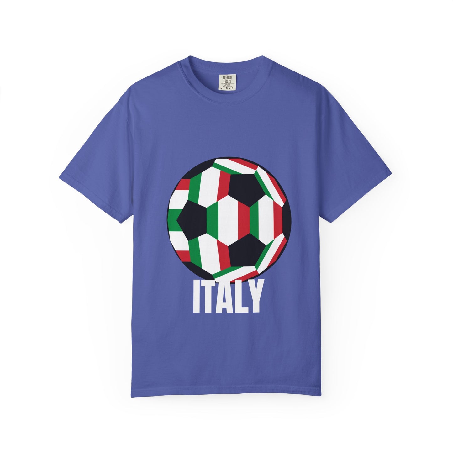 Italy Fan Specialty Soccer Ball Design T Shirt
