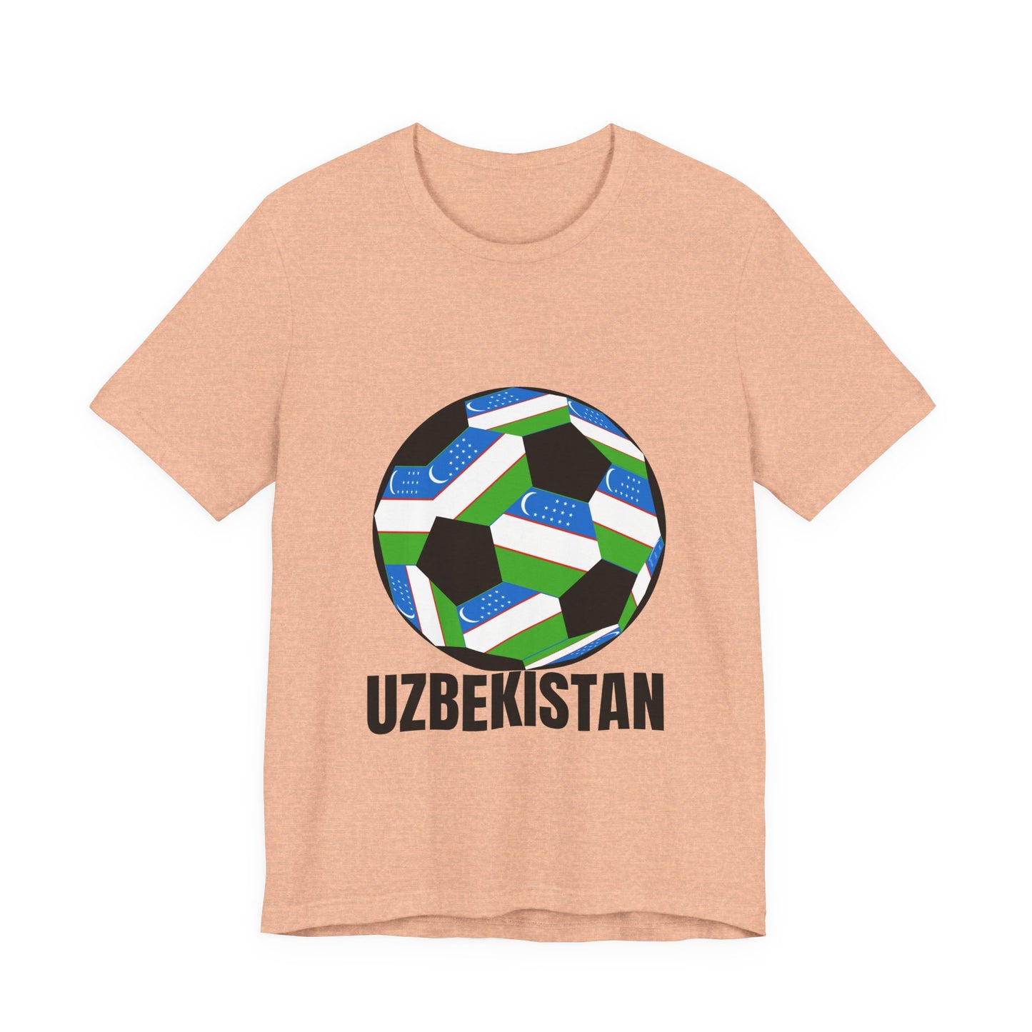 Uzbekistan Fan Specialty Soccer Ball Design T Shirt