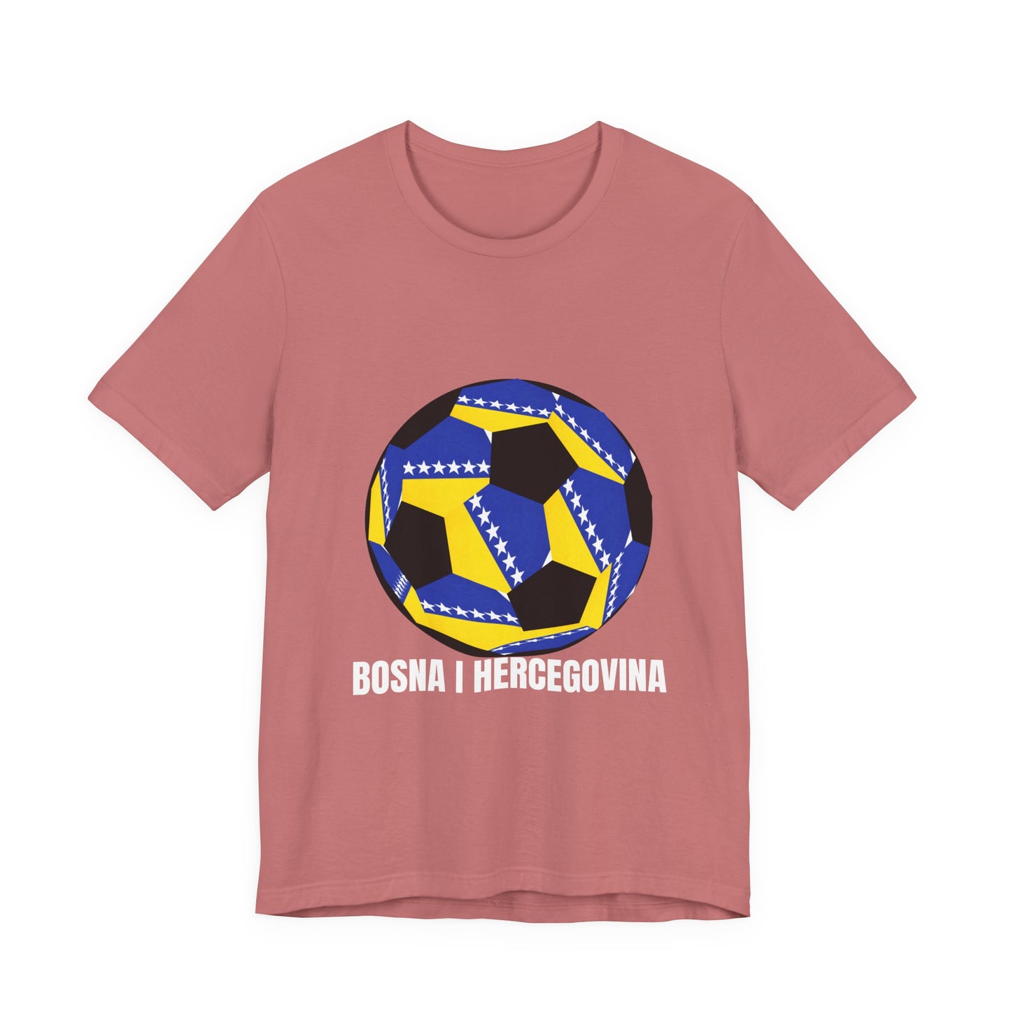 Bosnia Herzegovina Fan Specialty Soccer Ball Design T Shirt