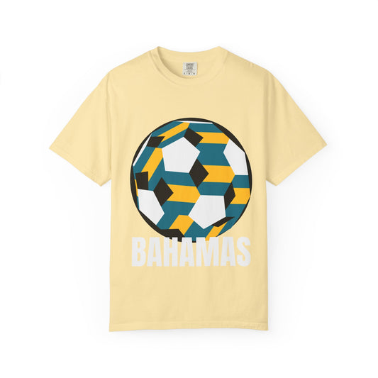 Bahamas Fan Specialty Soccer Ball Design T Shirt