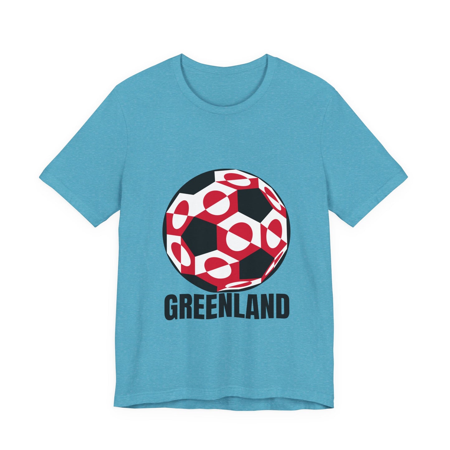 Greenland Fan Specialty Soccer Ball Design T Shirt