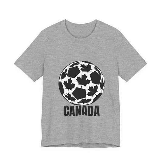 Canada Fan Specialty Soccer Ball Design T Shirt