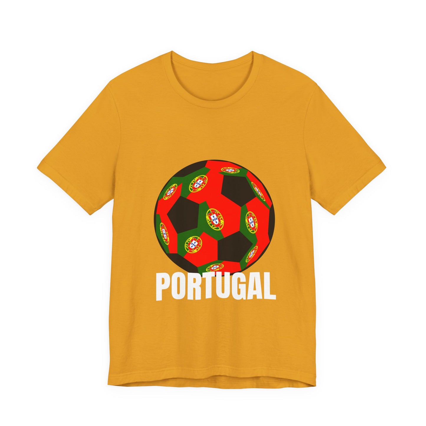 Portugal Fan Specialty Soccer Ball Design T Shirt