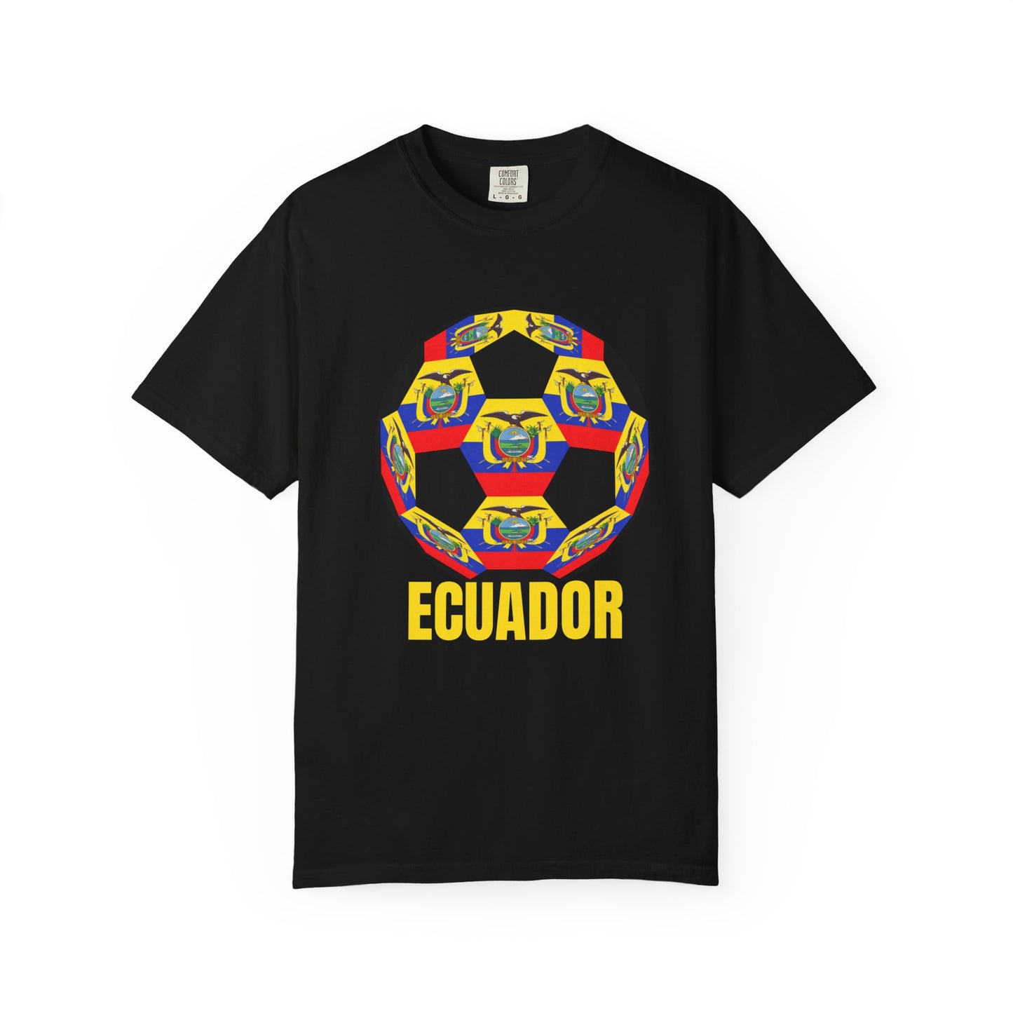 Ecuador Fan Specialty Soccer Ball Design T Shirt