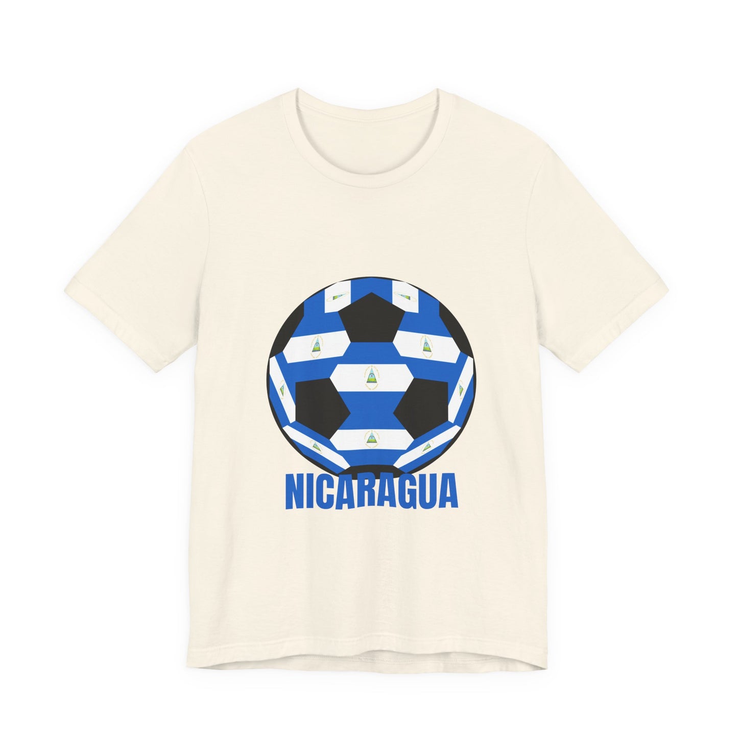 Nicaragua Fan Specialty Soccer Ball Design T Shirt