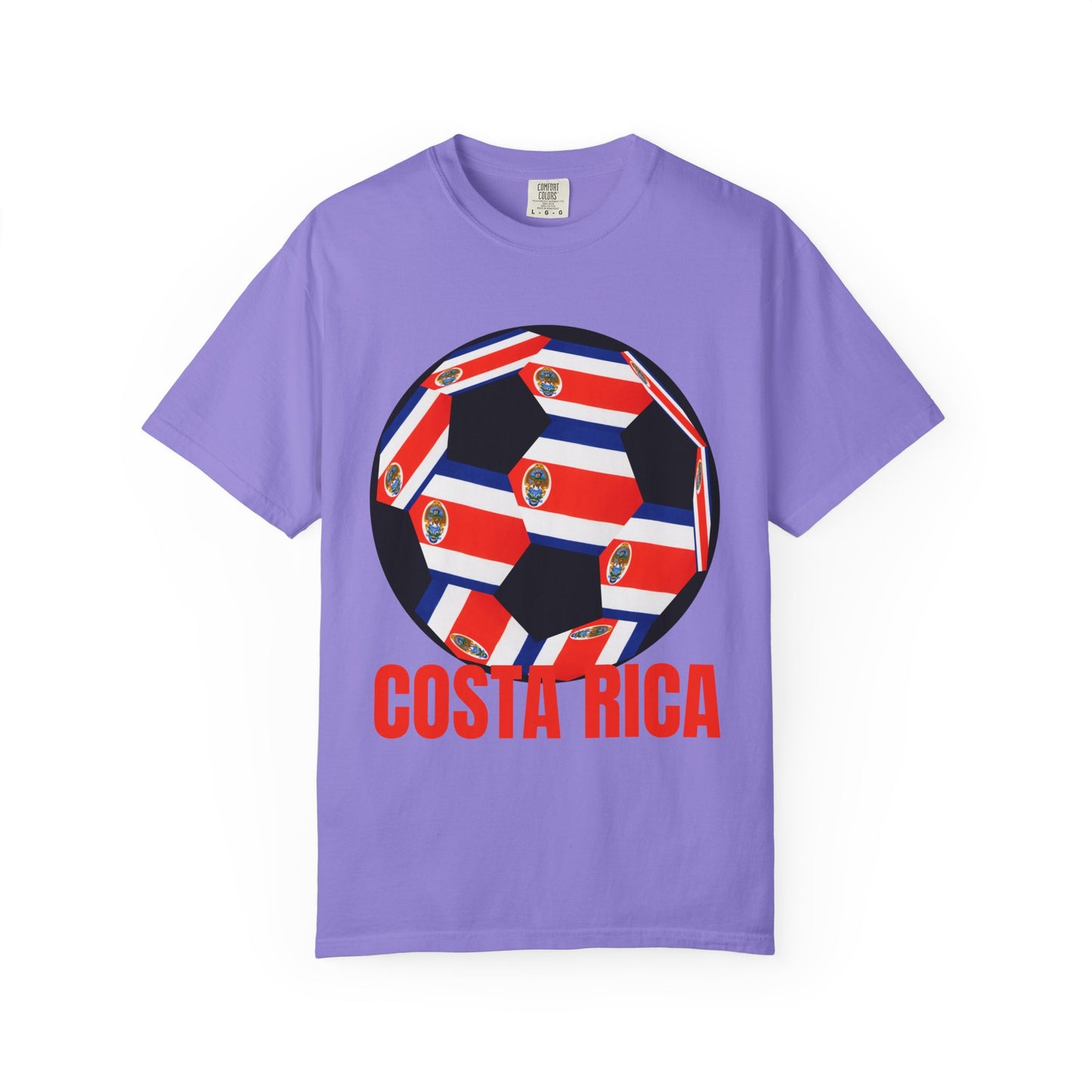 Costa Rica Fan Specialty Soccer Ball Design T Shirt