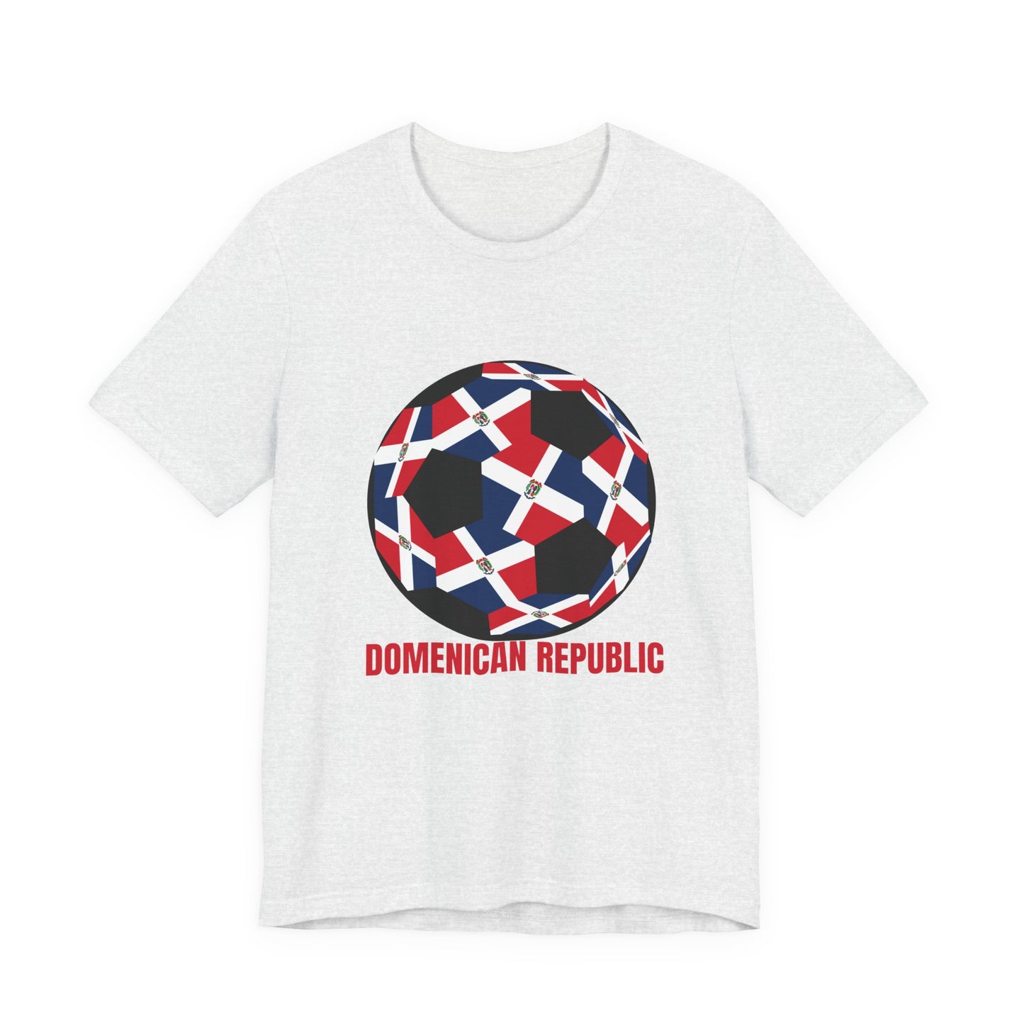 Domenican Republic Fan Specialty Soccer Ball Design T Shirt