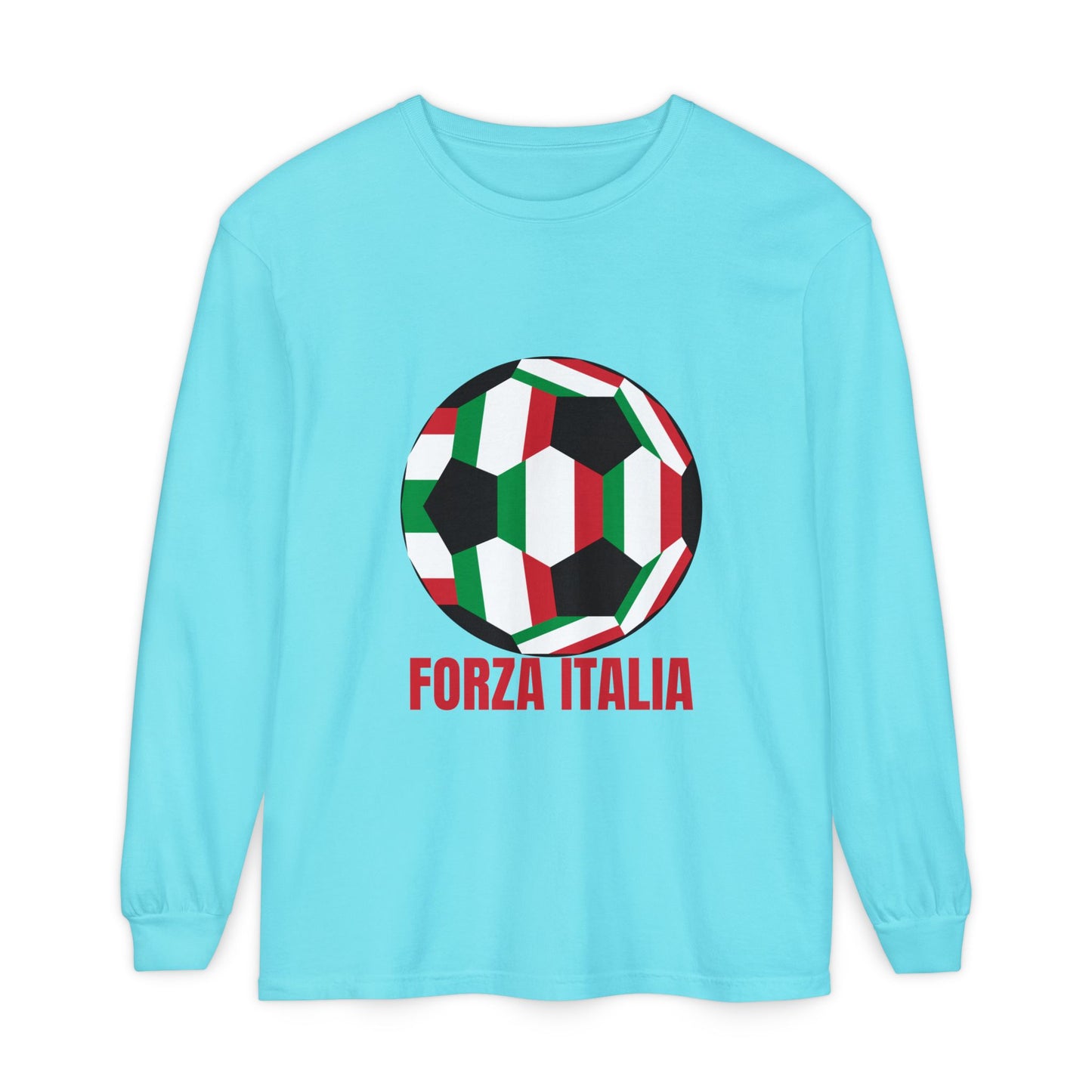 Forza Italia Fan Specialty Soccer Ball Long Sleeve Tee