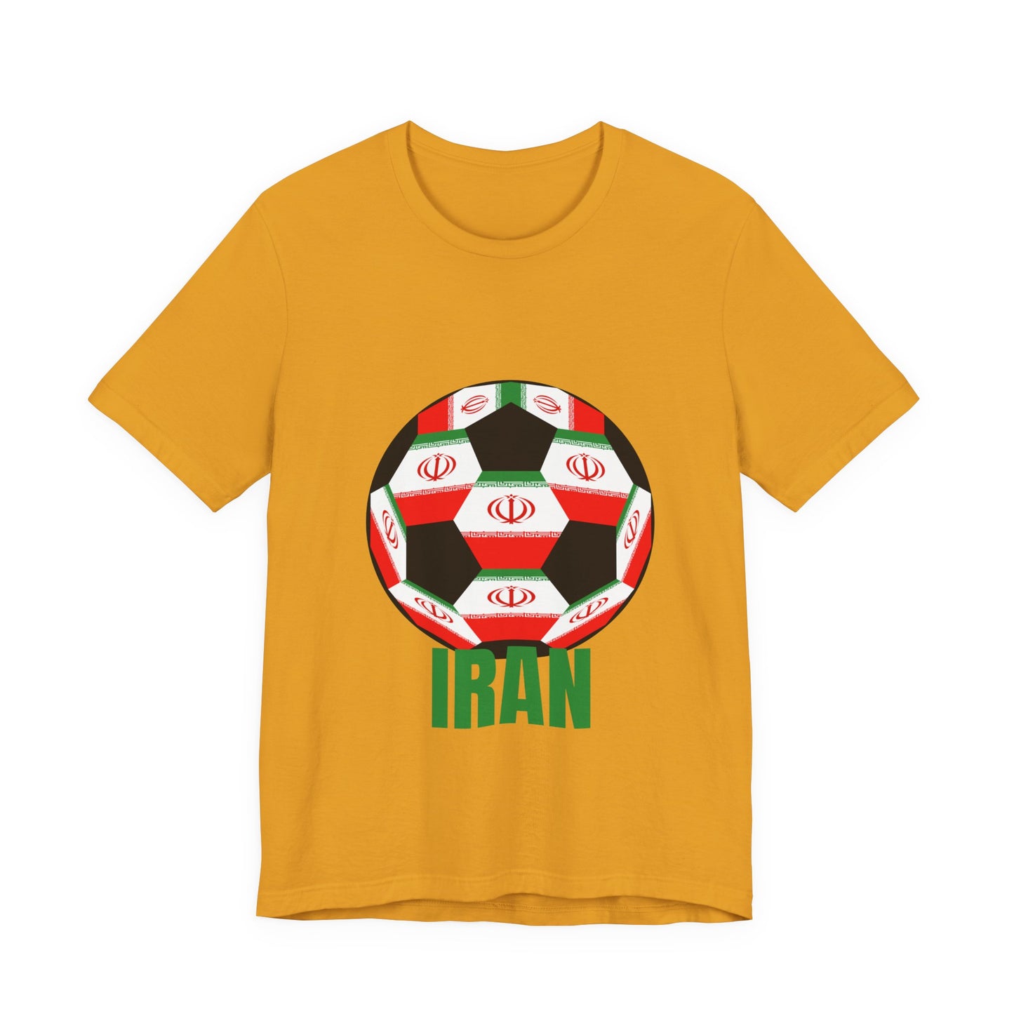 Iran Fan Specialty Soccer Ball Design T Shirt