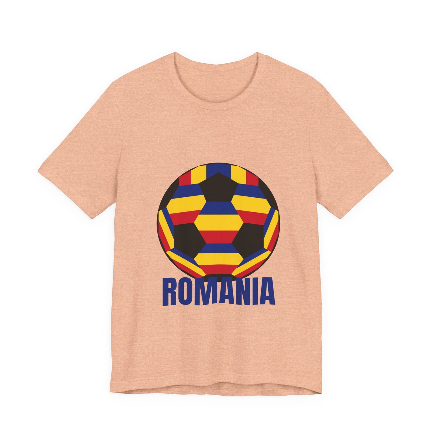 Romania Fan Specialty Soccer Ball Design T Shirt