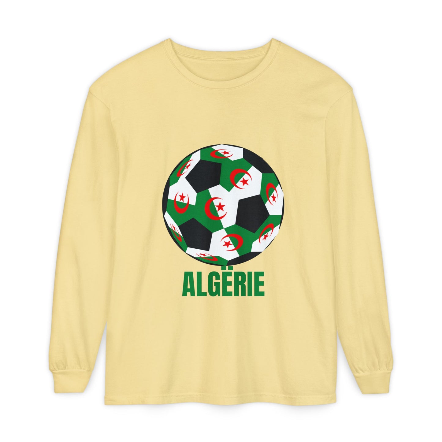 ALGËRIE Fan Specialty Soccer Ball Design T Shirt