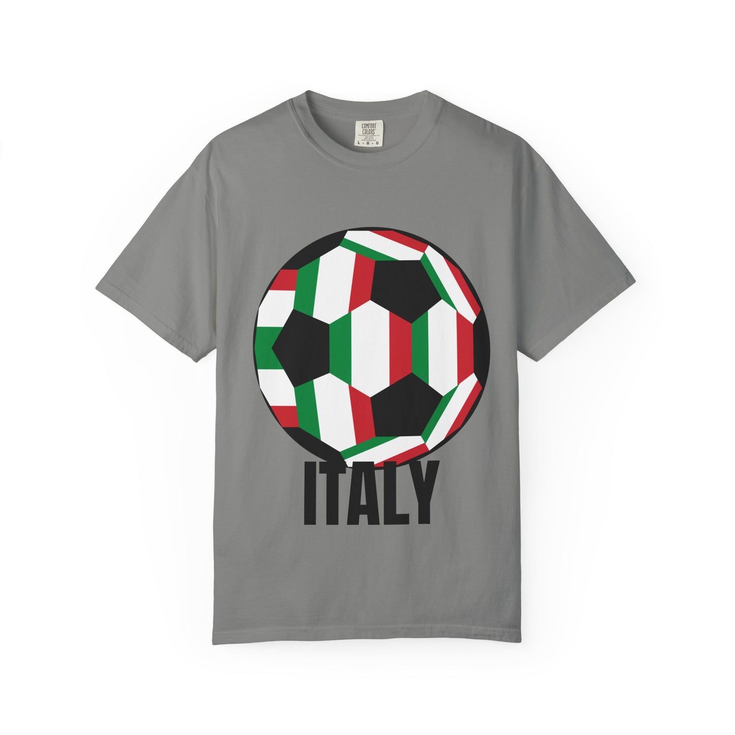 Italy Fan Specialty Soccer Ball Design T Shirt