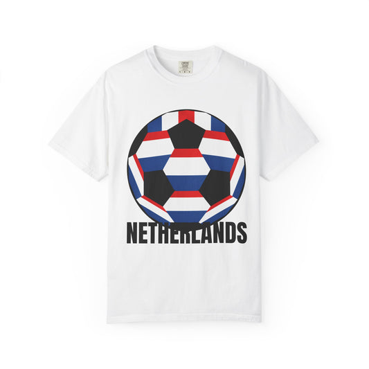 Netherlands Fan Specialty Soccer Ball Design T Shirt