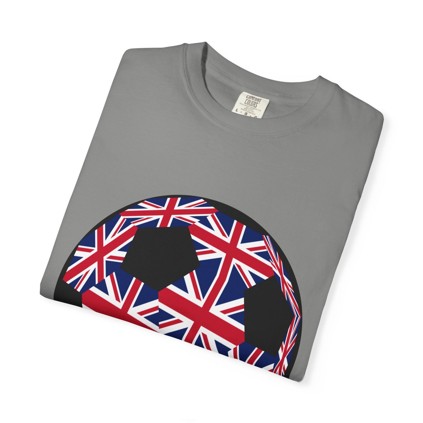 Great Britain Fan Specialty Soccer Ball Design T Shirt