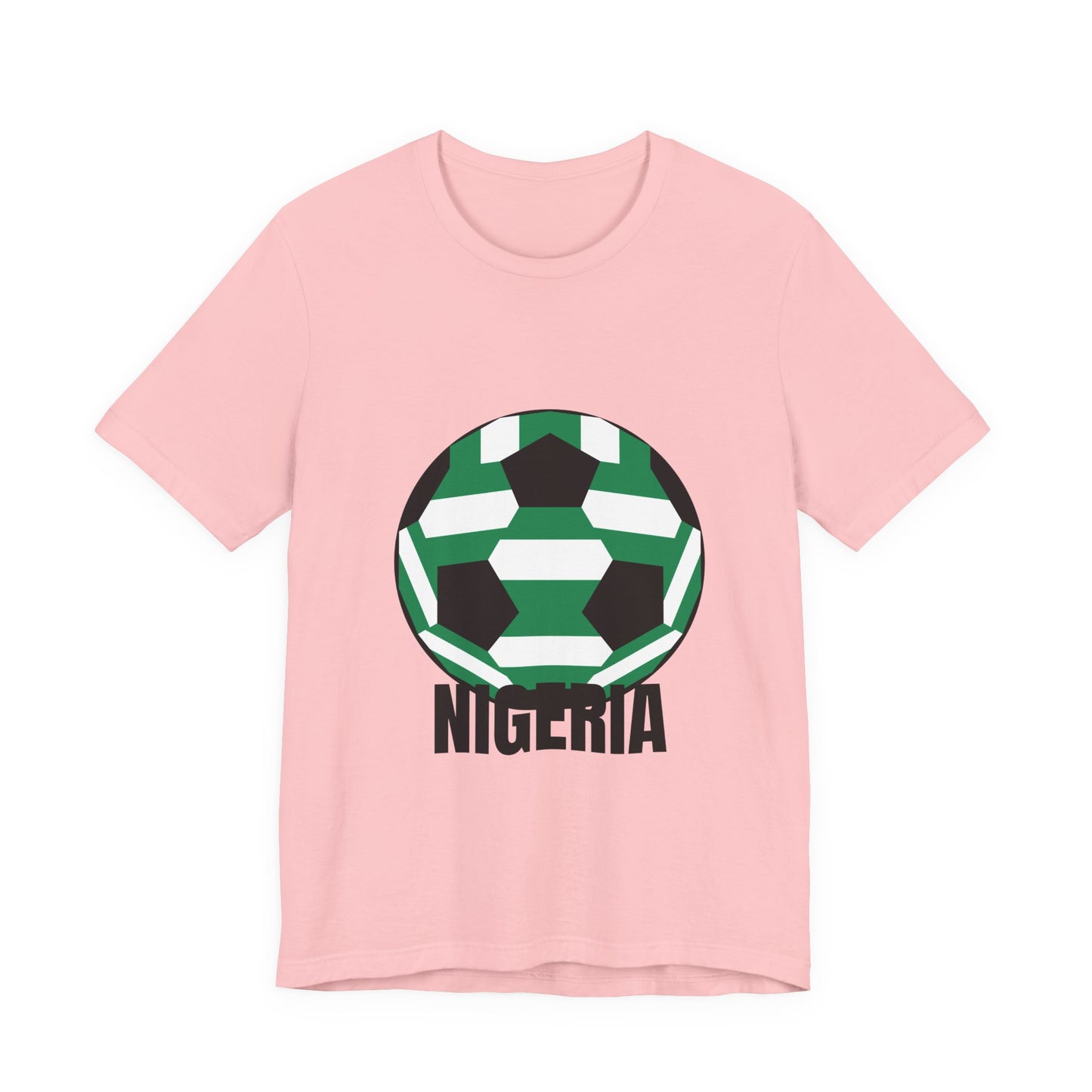 Nigeria Fan Specialty Soccer Ball Design T Shirt