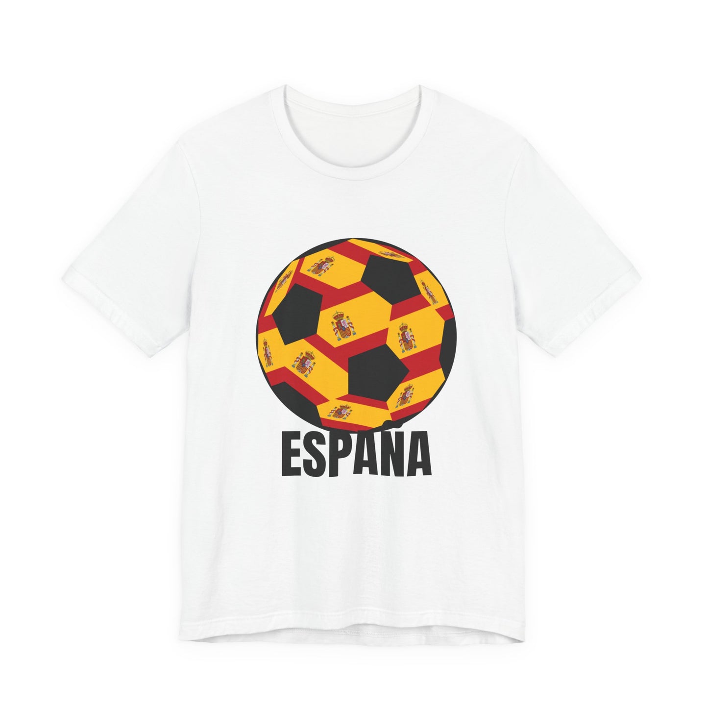 Spanish Fan España T-Shirt Black Text