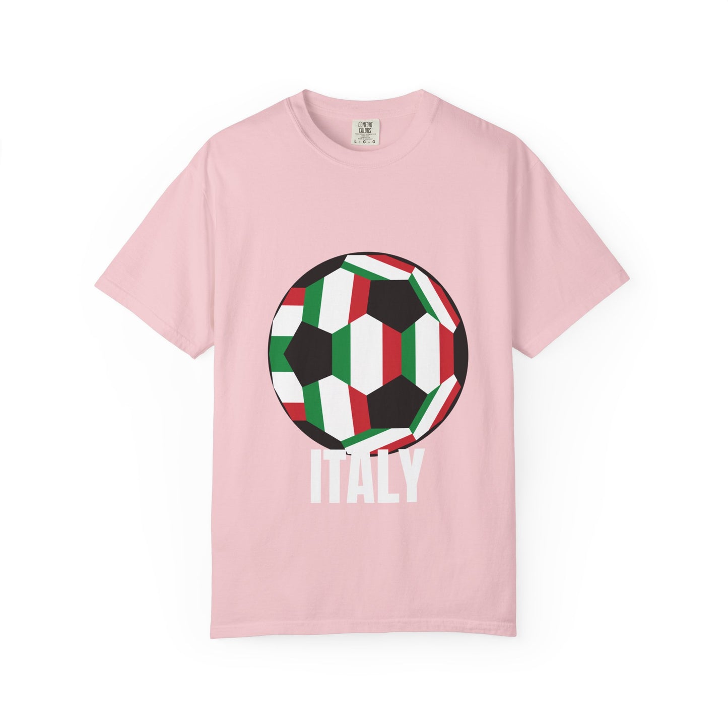 Italy Fan Specialty Soccer Ball Design T Shirt