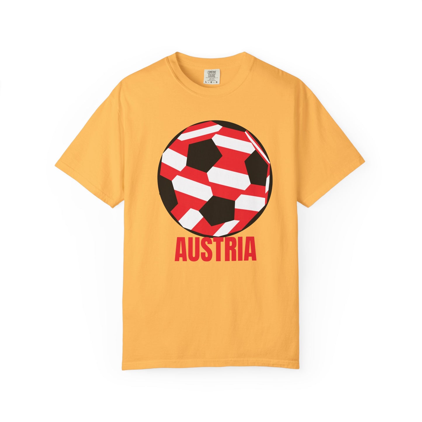 Austria Fan Specialty Soccer Ball Design T-SHirt