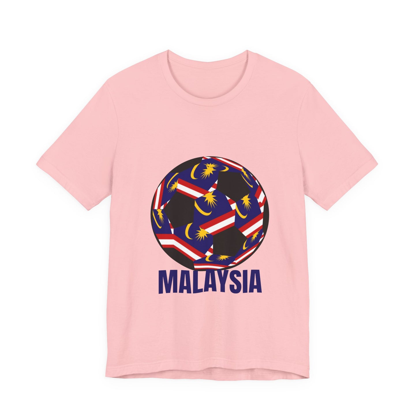 Malaysia Fan Specialty Soccer Ball Design T Shirt