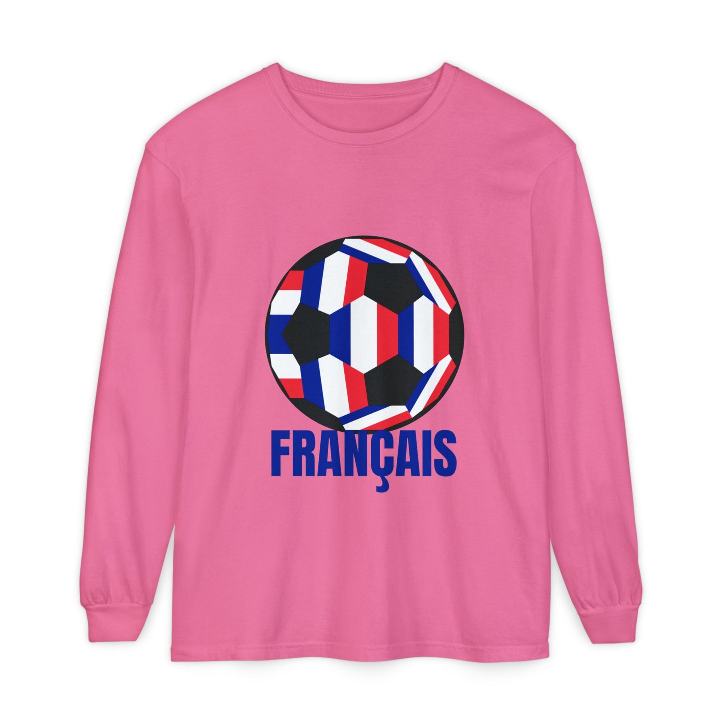 Français Soccer Ball Long Sleeve Tee