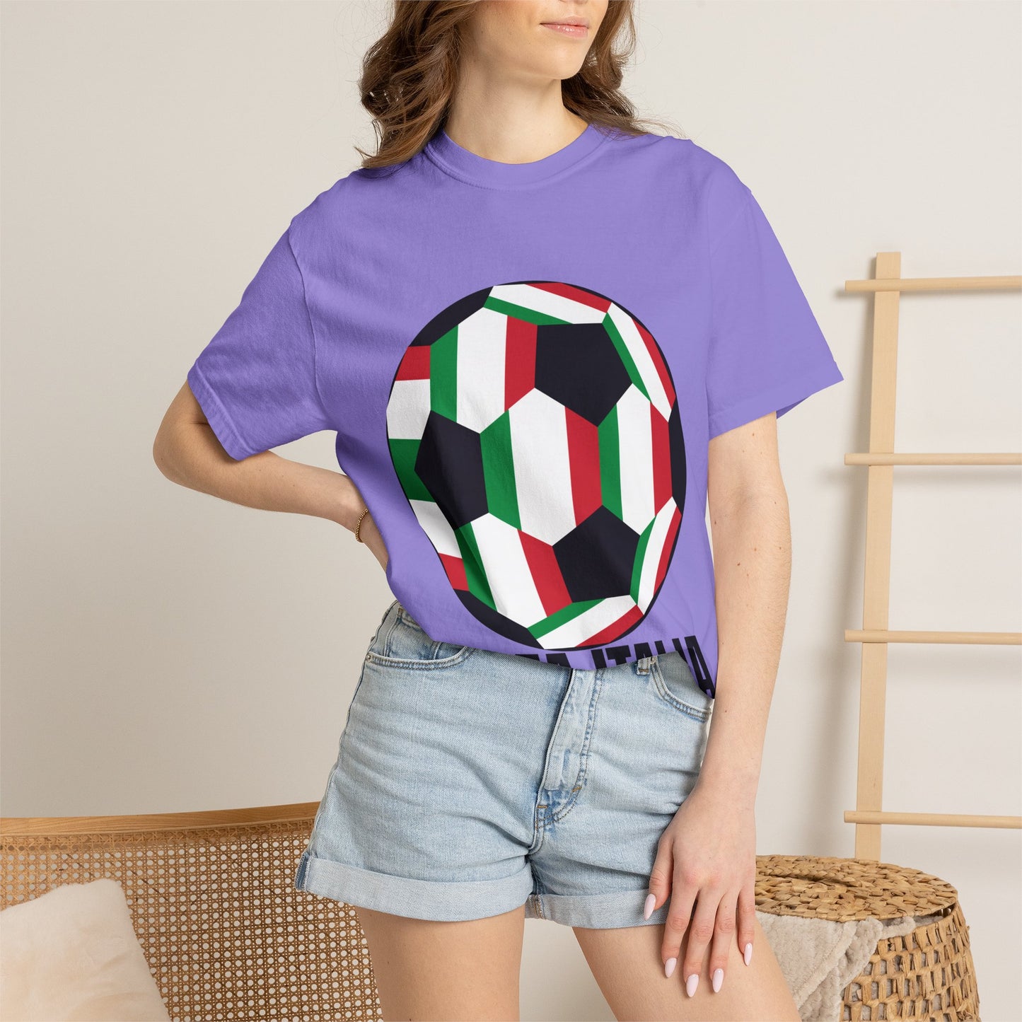 Forza Italia Fan Specialty Soccer Ball Design T Shirt