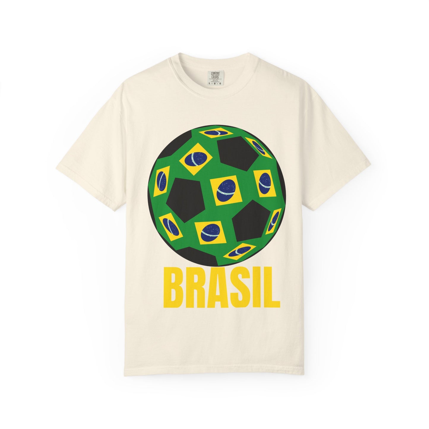 Brasil Fan Specialty Soccer Ball Design T Shirt