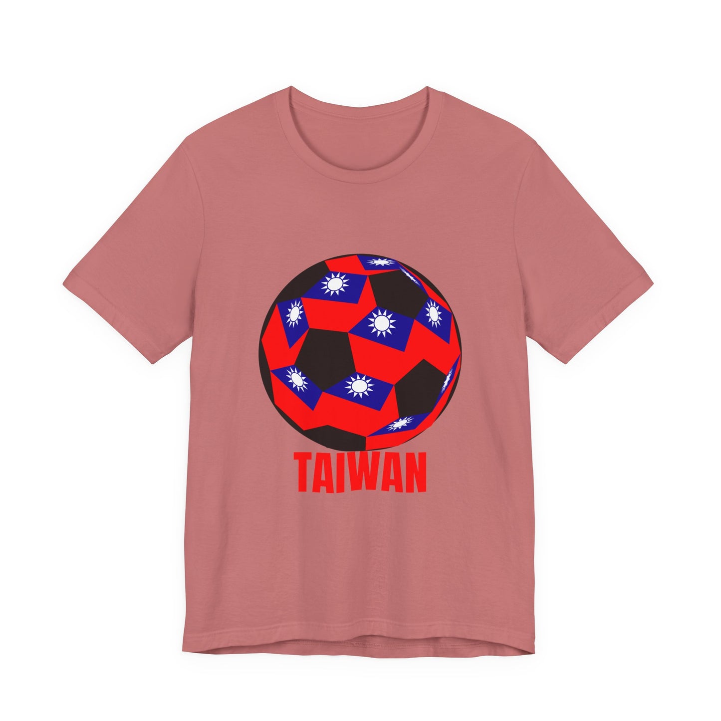 Taiwan Soccer Ball Graphic with 'TAIWAN' Red Text