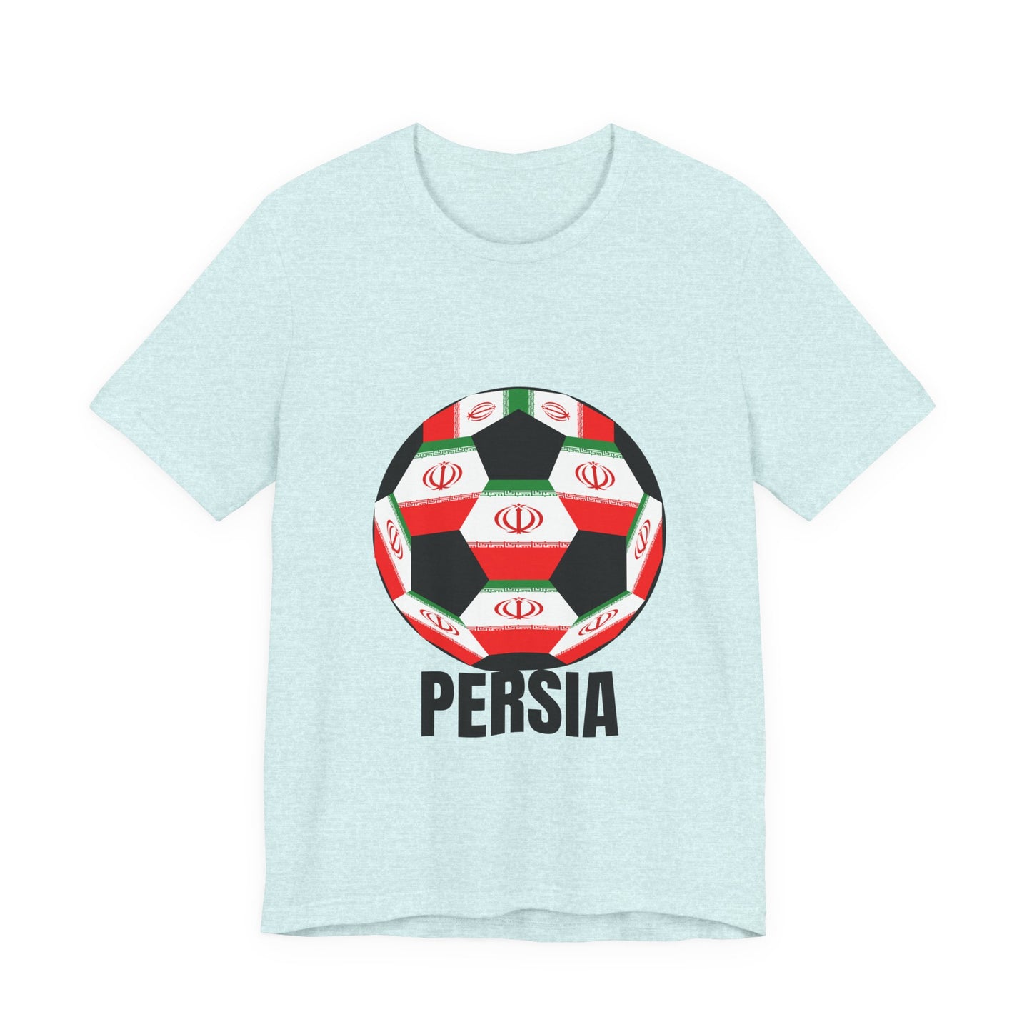 Persia Fan Specialty Soccer Ball Design T Shirt