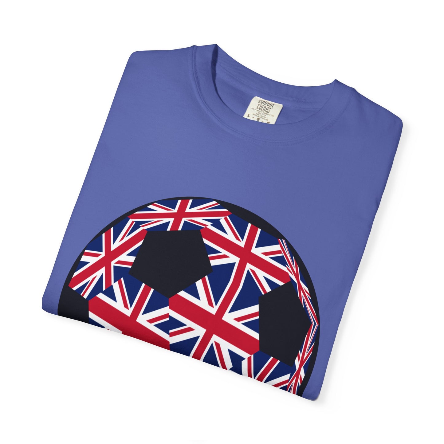 Great Britain Fan Specialty Soccer Ball Design T Shirt