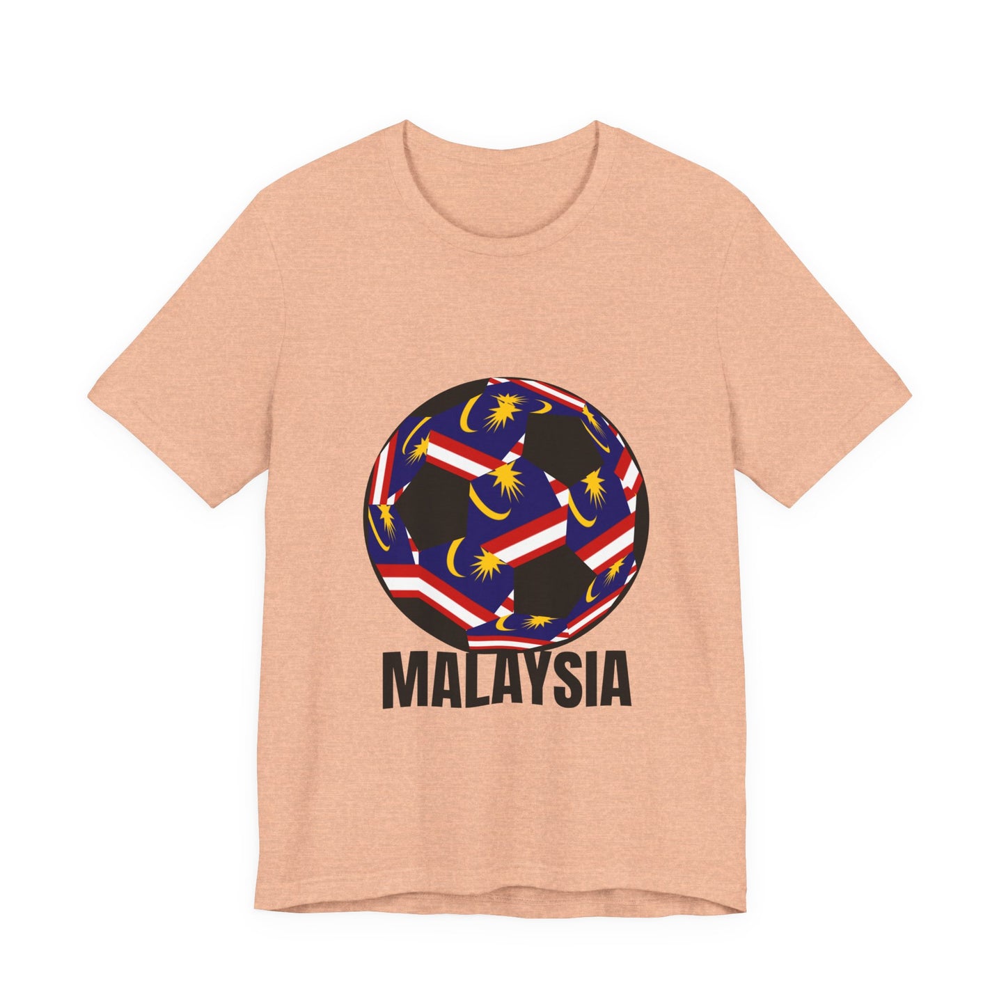 Malaysia Fan Specialty Soccer Ball Design T Shirt