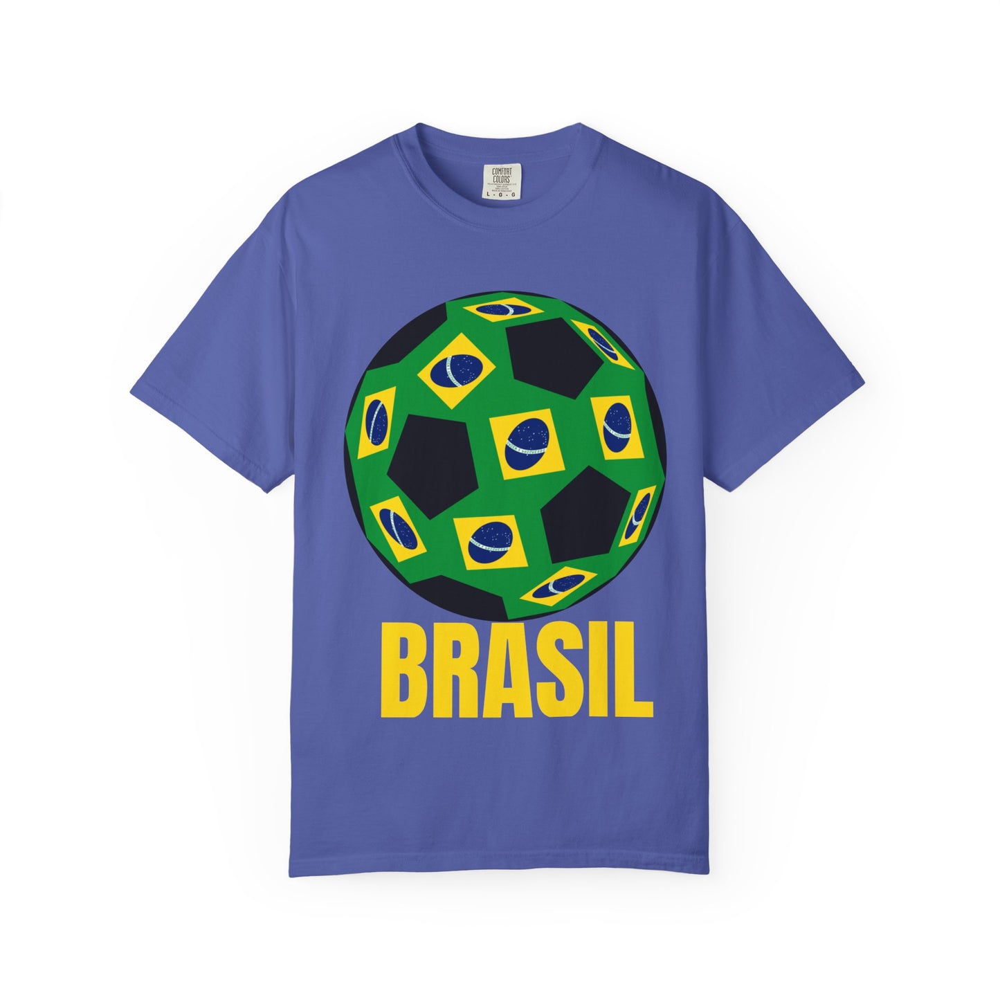 Brasil Fan Specialty Soccer Ball Design T Shirt