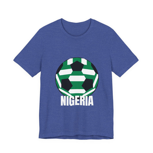 Nigeria Fan Specialty Soccer Ball Design T Shirt